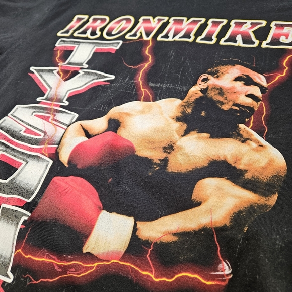 Official Brand MIKE TYSON Collection RAP TEE Style Boxing Graphic T-Shirt Mens L - Picture 4 of 6